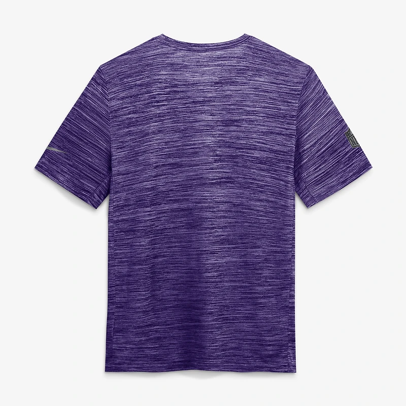 Men's Nike Purple Minnesota Vikings Sideline Double Covered Dri-FIT Velocity T-Shirt