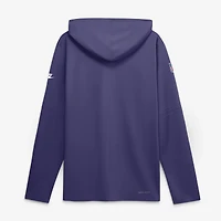 Men's Nike Purple Minnesota Vikings Sideline Dri-FIT Long Sleeve Hooded T-Shirt