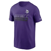 Men's Nike Purple Minnesota Vikings Sideline Dri-FIT T-Shirt
