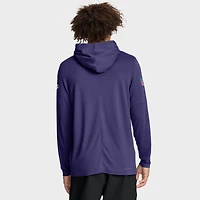 Sweat à capuche manches longues Nike Violet Minnesota Vikings Sideline Pass Accuracy Dri-FIT pour homme