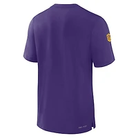 T-shirt Nike violet pour homme Minnesota Vikings Sideline Player Performance