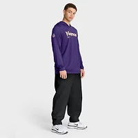 T-shirt à capuche manches longues Nike Pure Fury Dri-FIT violet Minnesota Vikings pour homme