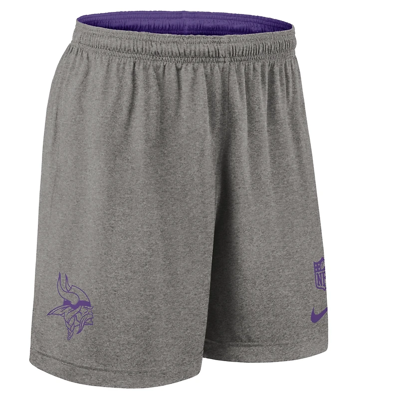 Men's Nike Purple Minnesota Vikings Sideline Reversible Dri-FIT Shorts