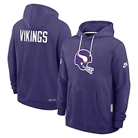 Sweat à capuche Nike violet Minnesota Vikings Sideline Standard Issue Alt 2 Dri-FIT pour homme