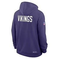 Sweat à capuche Nike violet Minnesota Vikings Sideline Standard Issue Alt 2 Dri-FIT pour homme