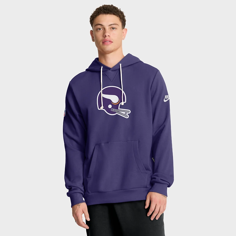 Men's Nike White Minnesota Vikings Sideline Standard Issue Alt 2 Dri-FIT Hoodie
