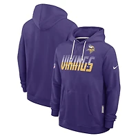 Sweat à capuche Nike Dri-FIT violet Minnesota Vikings Sideline Standard Issue pour homme