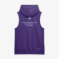 Sweat à capuche sans manches Nike Minnesota Vikings Sideline Standard Issue Dri-FIT violet pour homme