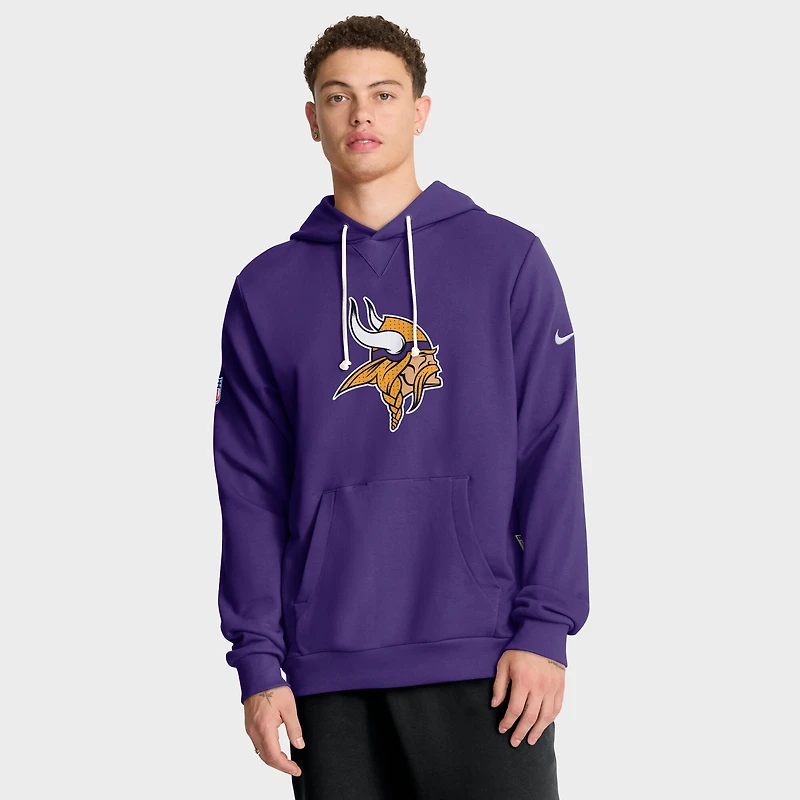 Sweat à capuche Nike violet Minnesota Vikings Sideline Standard Issue Initial Home Dri-FIT pour homme