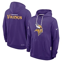 Sweat à capuche Nike violet Minnesota Vikings Sideline Standard Issue Initial Home Dri-FIT pour homme