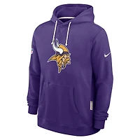 Sweat à capuche Nike violet Minnesota Vikings Sideline Standard Issue Initial Home Dri-FIT pour homme