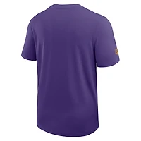 T-shirt d'entraîneur Nike violet Minnesota Vikings Sideline UV Dri-Fit pour homme