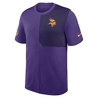 Men's Nike Purple Minnesota Vikings Sideline UV Performance Coach Shirt