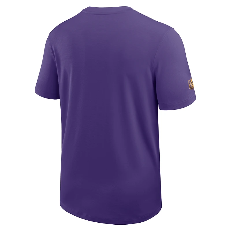 Men's Nike Purple Minnesota Vikings Sideline UV Performance Coach Shirt