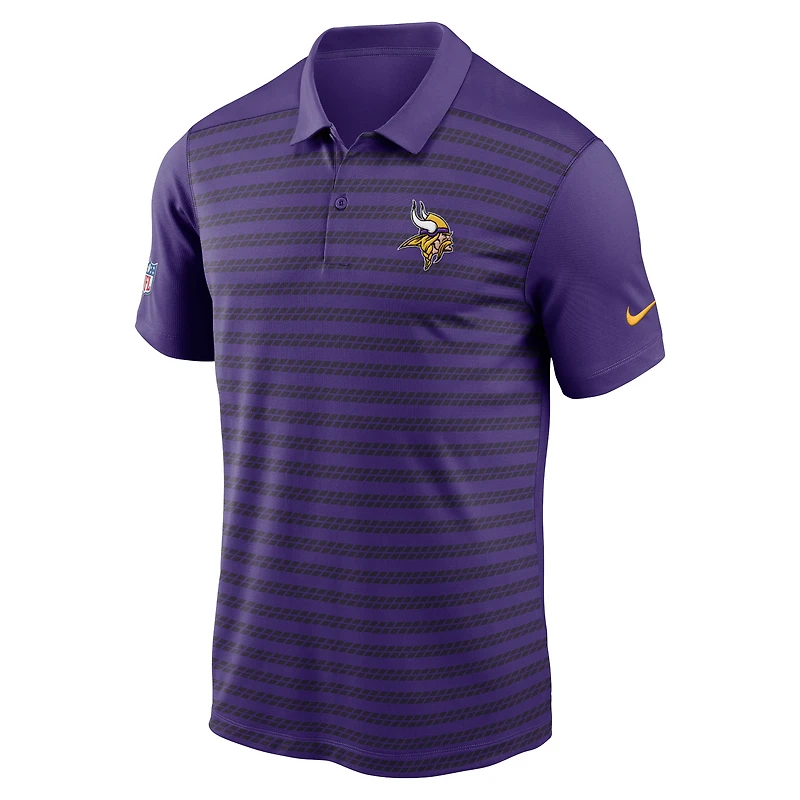 Polo Nike violet pour homme Minnesota Vikings Sideline Victory Dri-FIT