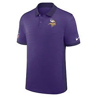 Men's Nike Purple Minnesota Vikings Sideline Victory Stripe Dri-FIT Polo
