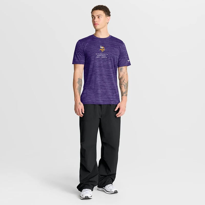 Men's Nike Purple Minnesota Vikings Velocity Ball Carrier Dri-FIT T-Shirt