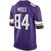 Maillot de joueur retraité Nike Randy Moss violet des Minnesota Vikings pour hommes