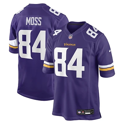 Maillot de match retraité des Vikings du Minnesota Randy Moss Nike pour homme, blanc