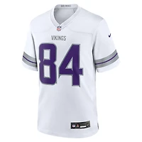 Maillot de match joueur retraité suppléant Nike Randy Moss pour hommes, blanc, Minnesota Vikings