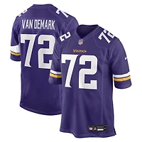 Men's Nike Ryan Van Demark  Purple Minnesota Vikings Team Game Jersey
