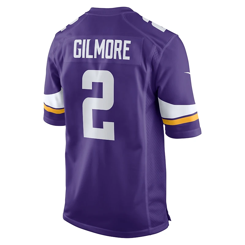 Maillot de match violet Nike Stephon Gilmore des Minnesota Vikings pour homme