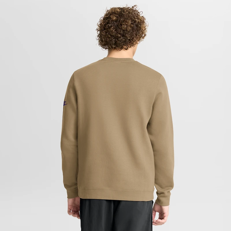 Men's Nike Tan Minnesota Vikings Swing Pass Rewind Club Pullover Sweatshirt