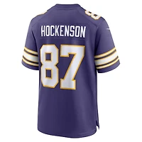 Nike T.J. pour hommes Maillot de jeu classique des Vikings du Minnesota violet Hockenson