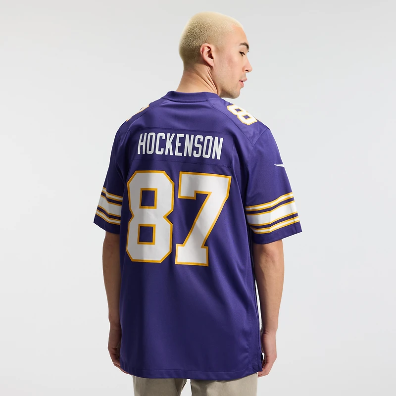 Men's Nike T.J. Hockenson Purple Minnesota Vikings Classic Player Game Jersey