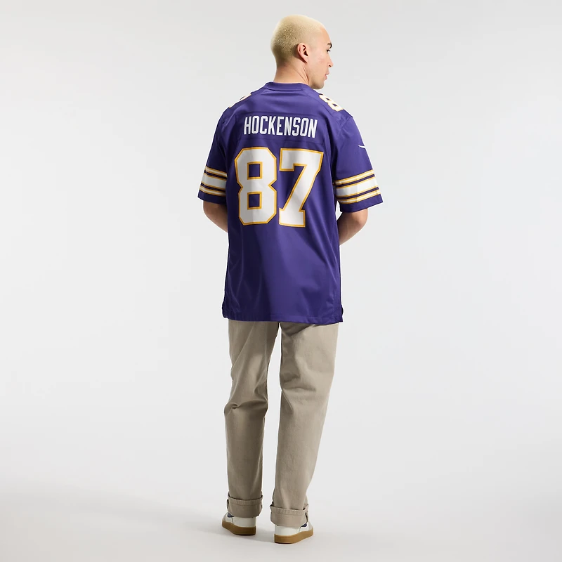 Men's Nike T.J. Hockenson Purple Minnesota Vikings Classic Player Game Jersey