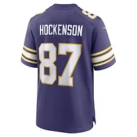 Men's Nike T.J. Hockenson Purple Minnesota Vikings Classic Player Game Jersey