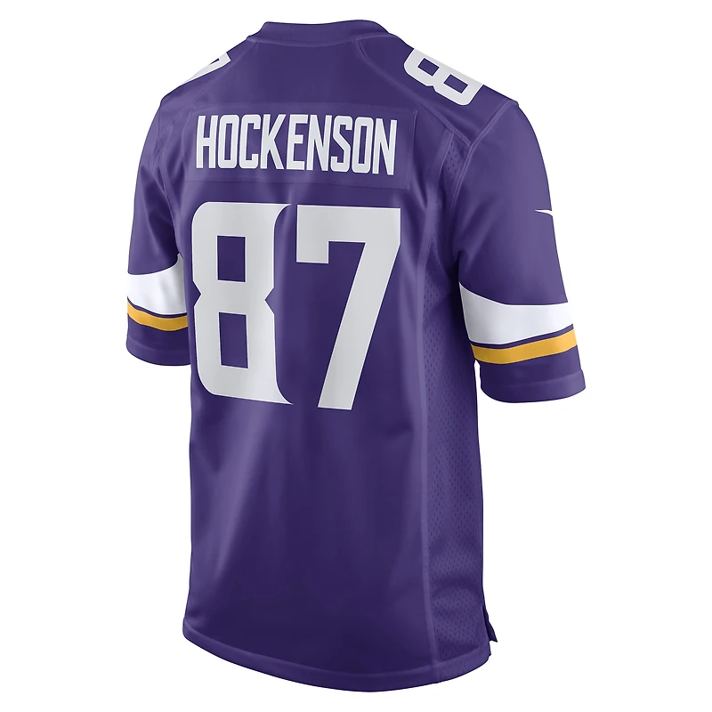 Nike T.J. pour hommes Maillot de joueur jeu Hockenson violet Minnesota Vikings