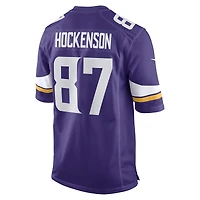Nike T.J. pour hommes Maillot de joueur jeu Hockenson violet Minnesota Vikings