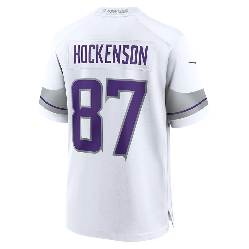 Men's Nike T.J. Hockenson White Minnesota Vikings Alternate Game Player Jersey