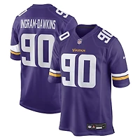 Men's Nike Tyrion Ingram-Dawkins  Purple Minnesota Vikings Team Game Jersey