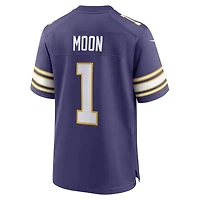 Maillot Nike Warren Moon violet pour homme, joueur retraité des Vikings du Minnesota, match alternatif