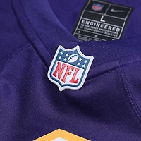 Maillot Nike Warren Moon violet pour homme, joueur retraité des Vikings du Minnesota, match alternatif