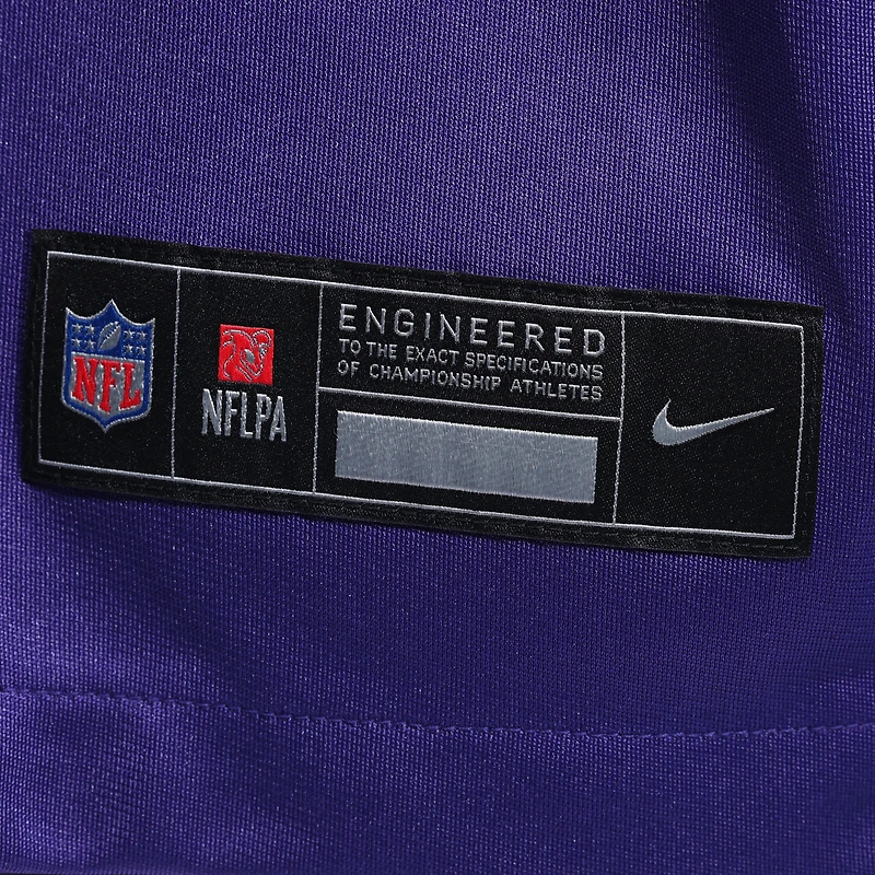 Maillot Nike Warren Moon violet pour homme, joueur retraité des Vikings du Minnesota, match alternatif