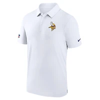 Men's Nike White Minnesota Vikings Sideline Coaches Performance Polo