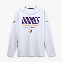 Men's Nike White Minnesota Vikings Sideline Dri-FIT Hooded Long Sleeve T-Shirt