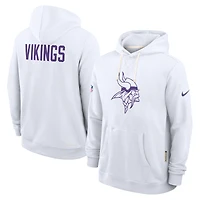 Men's Nike White Minnesota Vikings Sideline Standard Issue Alt 2 Dri-FIT Hoodie