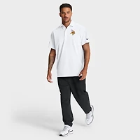 Men's Nike White Minnesota Vikings Sideline Woven Dri-FIT Polo