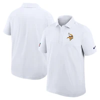 Men's Nike White Minnesota Vikings Sideline Woven Dri-FIT Polo