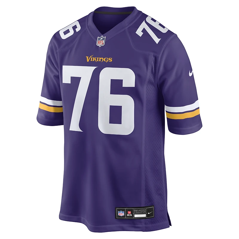 Men's Nike Will Fries Purple Minnesota Vikings Team Game Jersey