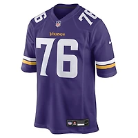 Men's Nike Will Fries  Purple Minnesota Vikings Team Game Jersey
