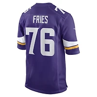 Maillot Nike Will Fries violet pour homme des Vikings du Minnesota