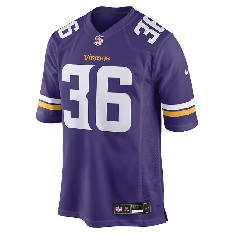 Maillot Nike Zavier Scott violet pour homme des Vikings du Minnesota