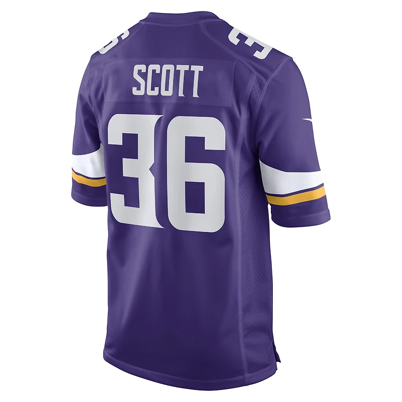 Maillot Nike Zavier Scott violet pour homme des Vikings du Minnesota