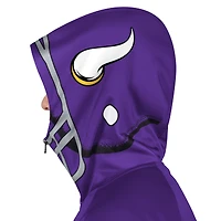 Veste de survêtement à capuche zippée Pro Player violet/or pour homme des Vikings du Minnesota