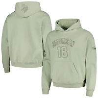 Sweat à capuche Pro Standard pour hommes Justin Jefferson vert clair Minnesota Vikings Nom et numéro du joueur